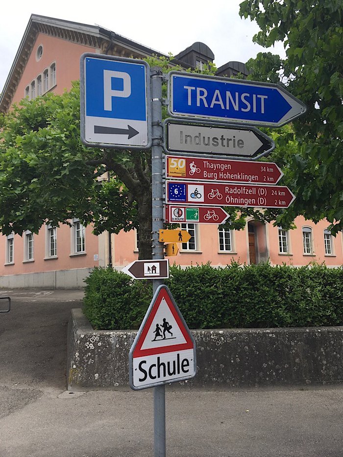 Swiss Eurovelo 6 sign